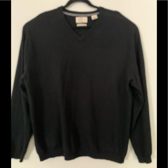 Weatherproof black merino/cashmere sweater, very elegant and warm, stylish, XL - Picture 7 of 7